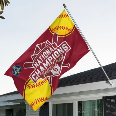 Oklahoma Sooners Womens Softball House Flag Outdoor Flag FGG1097
